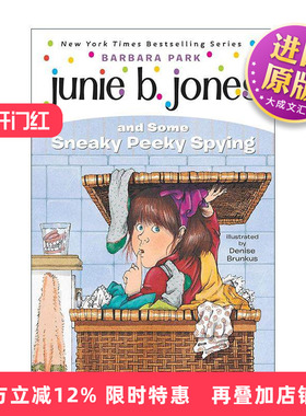 英文原版 Junie B Jones and Some Sneaky Peeky Spying Junie B Jones 04 朱尼琼斯系列4 一些鬼鬼祟祟的间谍 儿童章节桥梁书