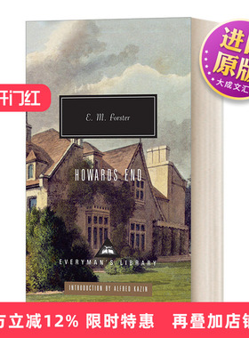 英文原版小说 Howards End Everyman's Library Contemporary Classics 霍华德庄园 E. M. Forster福斯特 人人图书馆 进口英语书