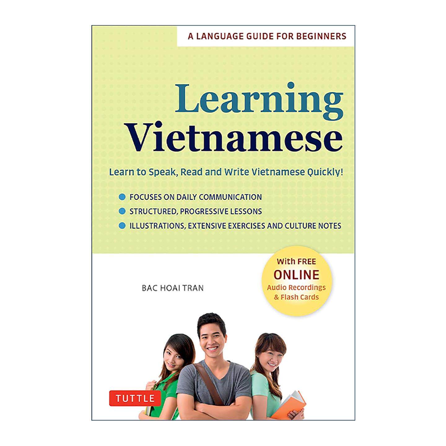 原版 Learning Vietnamese 越南语学习指南 含免费在线音频和闪卡 Tuttle 进口原版书籍