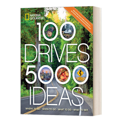 英文原版 100 Drives  5 000 Ideas 100次驾驶，5000个想法 英文版 进口英语原版书籍