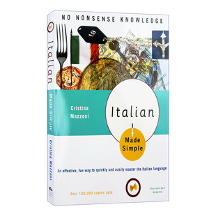 Cristina 书籍 Made 进口英语原版 英文版 Mazzoni 外语学习工具书 轻松学意大利语 Simple Italian 英文原版