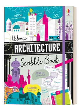 英文原版 Architecture Scribble Book 刮刮书 建筑互动书 精装 英文版 进口英语原版书籍