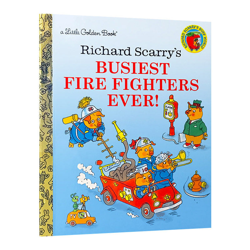 英文原版 richard scarrys busiest firefighters ever 忙碌的消防员