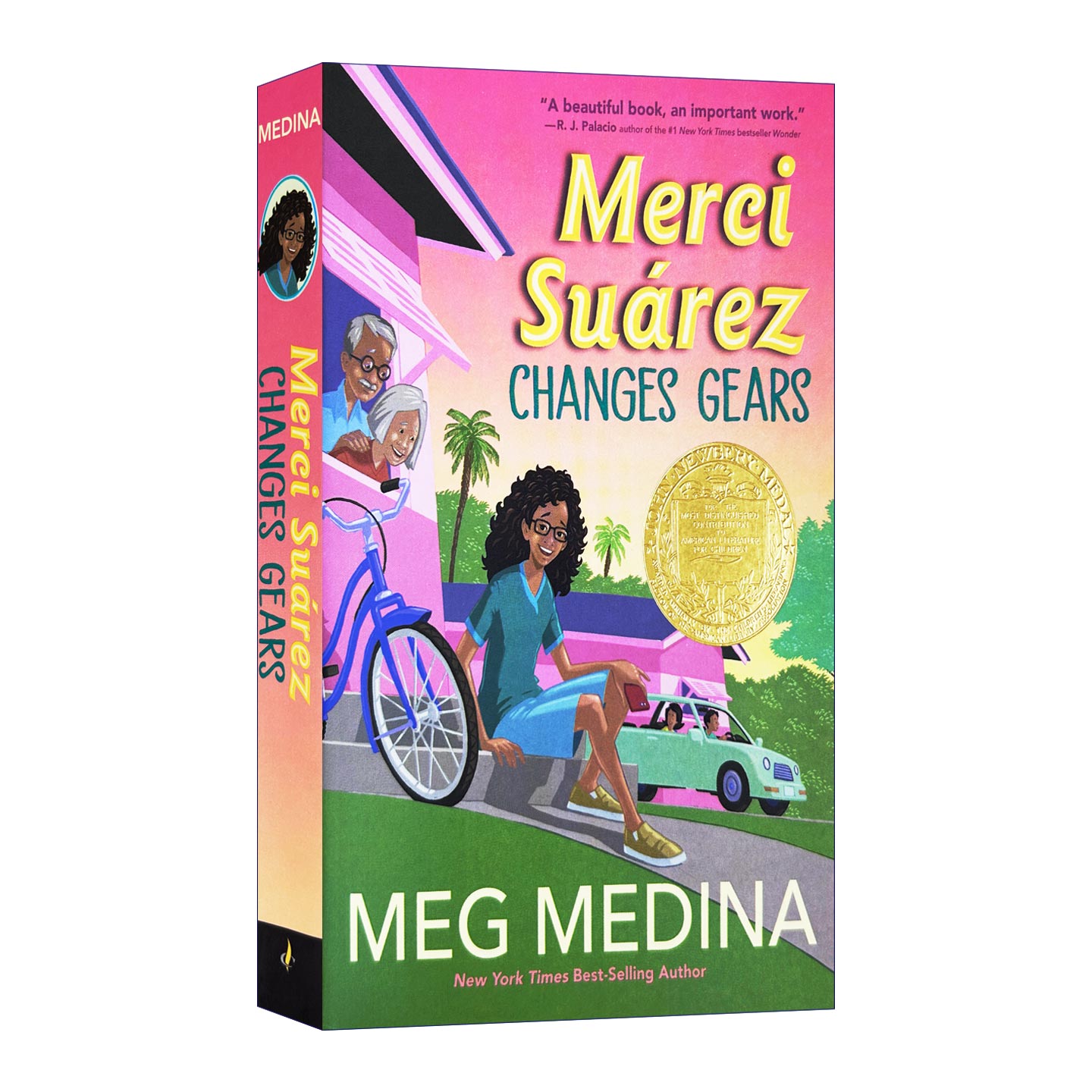 英文原版 Merci Suarez Changes Gears 梅西苏亚雷斯的换挡人生 2019纽伯瑞金奖 精装 Meg Medina 英文版 进口英语原版书籍