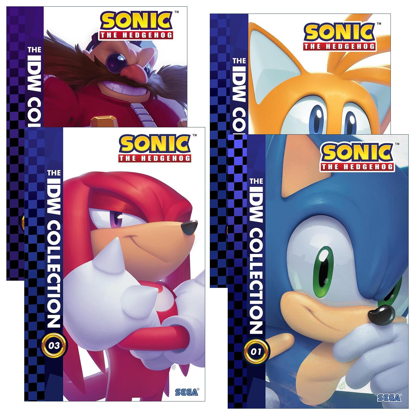 英文原版 Sonic the Hedgehog the IDW Collection 刺猬索尼克合集精装漫画系列4册 英文版 进口英语原版书籍