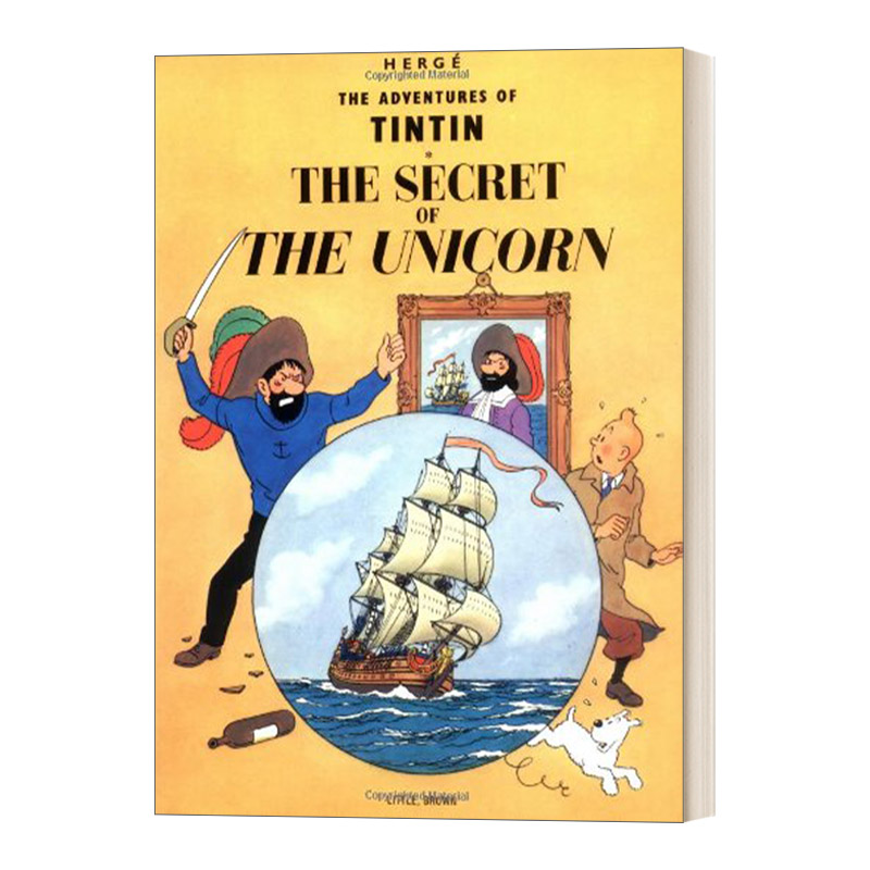 英文原版 The Secret of the Unicorn 丁丁历险记 独角兽号的秘密 英文版 进口英语原版书籍