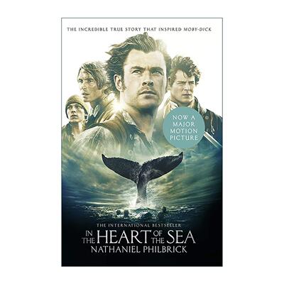 英文原版 In the Heart of the Sea 海洋深处 电影封面版 埃塞克斯号捕鲸船罹难记 英文版 进口英语原版书籍