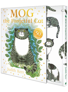 英文原版绘本 Mog The Forgetful Cat Slipcase Gift Edition 爱忘事的小猫格格 50周年精装礼盒版 英文版 进口英语原版书籍