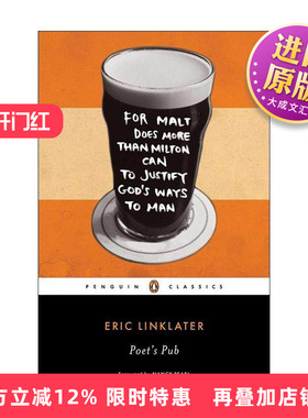 英文原版 Poet's Pub 诗人的酒吧 企鹅黑经典 英国卡内基文学奖得主 月亮上的风作者Eric Linklater 英文版 进口英语原版书籍
