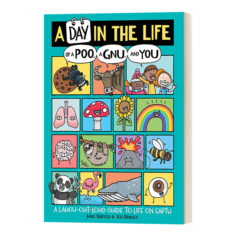 英文原版 A Day in the Life of a Poo a Gnu and You 地球上的爆笑生活 英文版 进口英语原版书籍