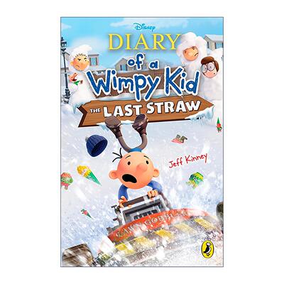 英文原版 Diary of a Wimpy Kid The Last Straw Book 3 小屁孩日记3 电影封面版 英文版 进口英语原版书籍