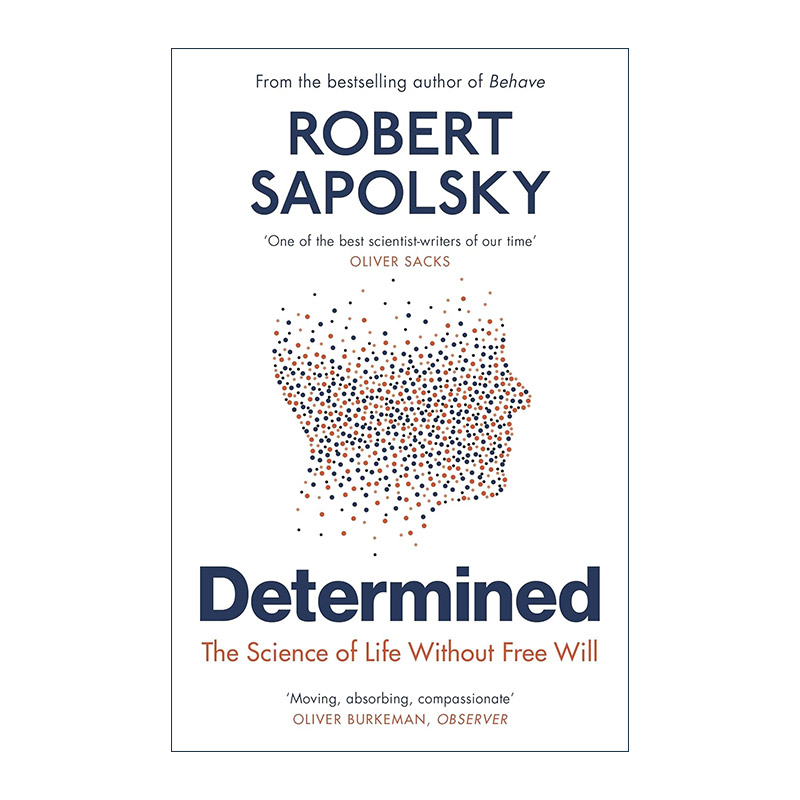 英文原版 Determined 注定 没有自由意志的生命科学 罗伯特·萨波斯基 英文版 进口英语原版书籍
