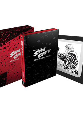 英文原版 Frank Miller's Sin City Volume 6 Booze Broads Bullets 米勒经典漫画 罪恶之城6 精装豪华收藏版 英文版 进口英语书籍