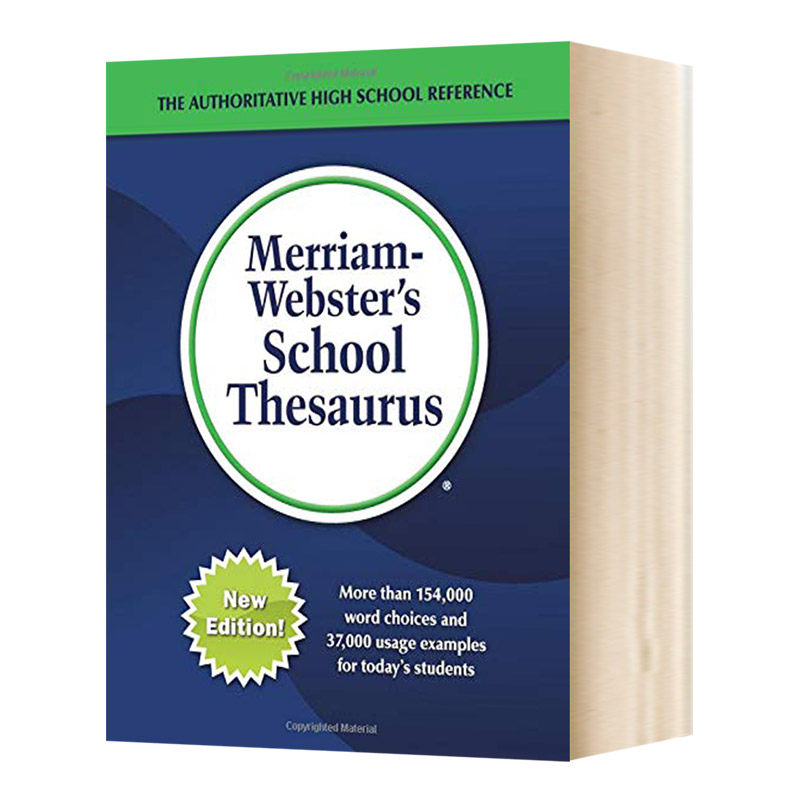 精装 Merriam-Webster's School Thesaurus 英文原版 韦氏学生同义词辞典 英文版字典词典工具书 进口原版英语书籍