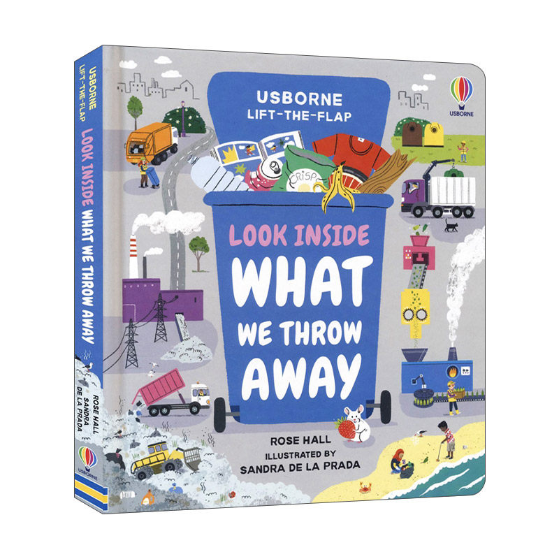 we throw away 揭秘我们扔掉的东西 纸板书 绘本 英文版 进口英语原版