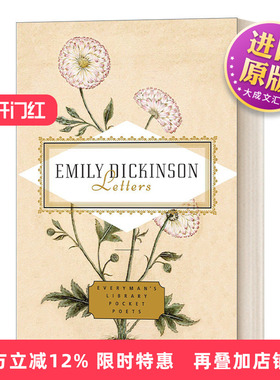 英文原版 Emily Dickinson Letters Edited by Emily Fragos 艾米莉·狄金森 信件 人人图书馆口袋诗人系列 英文版 进口英语书籍