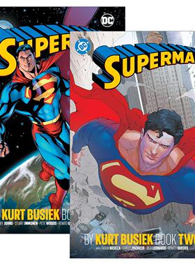 英文原版 Superman by Kurt Busiek 超人精装2册 DC漫画 英文版 进口英语原版书籍