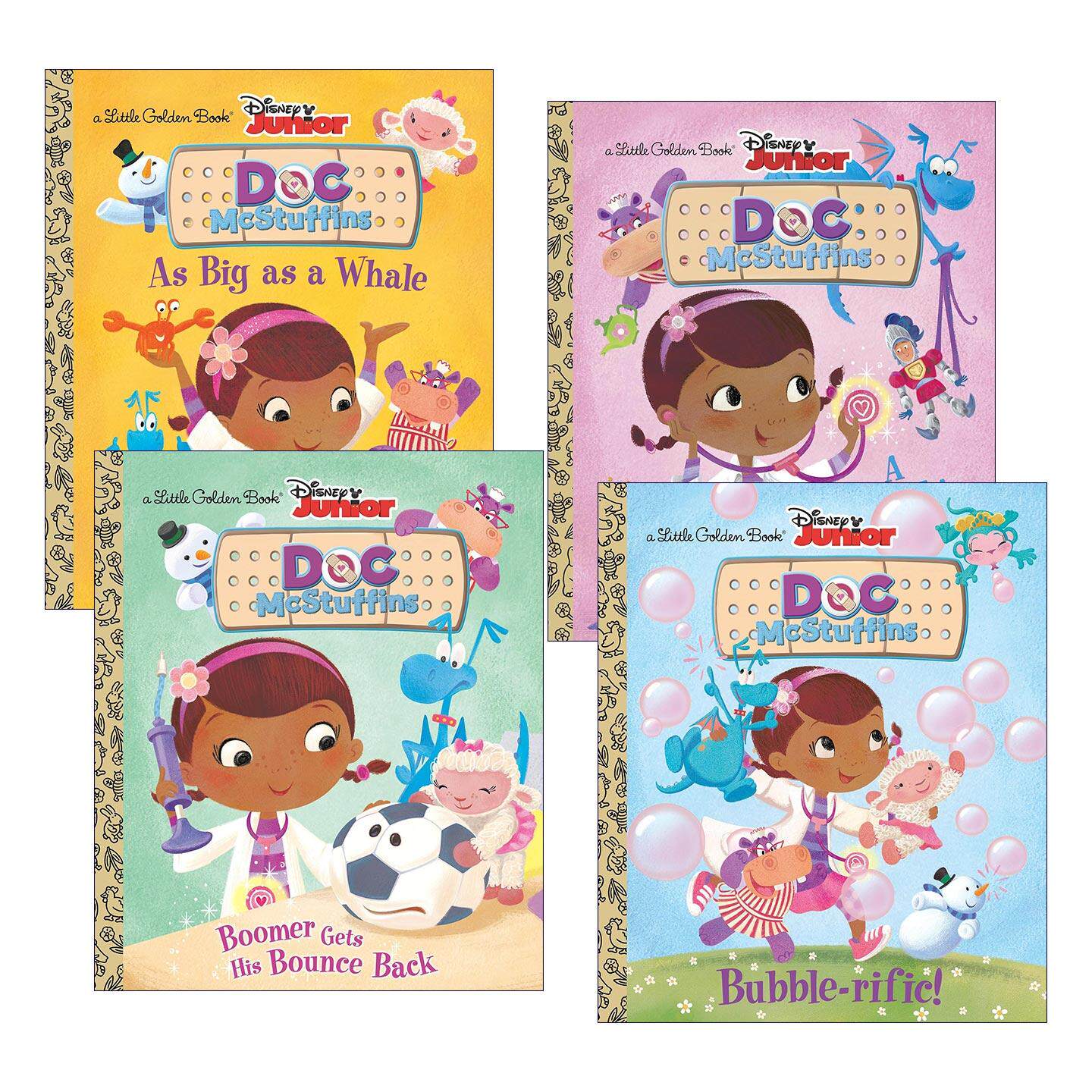 英文原版 Little Golden Book Disney Junior Doc McStuffins 迪士尼玩具小医生系列4册 兰登书屋精装小金书 英文版 进口原版书籍
