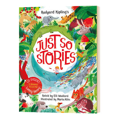 Rudyard Kipling's Just So Stories 英文原版 原来如此的故事绘本 这一些小故事 Marta Altes 带CD 英文版进口英语书籍儿童图书