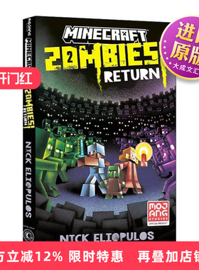 英文原版 Minecraft Zombies Return 我的世界17 僵尸归来 官方小说 英文版 进口英语原版书籍