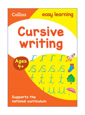 英文原版 Collins Easy Learning Activity Books Ages 3-5 Cursive Writing 柯林斯易学儿童英文花体字练习3-5岁 进口英语书籍