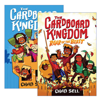 英文原版 The Cardboard Kingdom 纸板王国系列2册 儿童漫画 Chad Sell 英文版 进口英语原版书籍