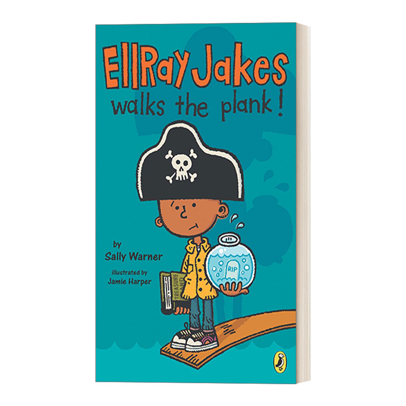 英文原版 Ellray Jakes 03 Ellray Jakes Walks the Plank 埃雷·杰克系列3 埃雷 杰克走跳板 儿童社交友谊小说 英文版 进口书籍