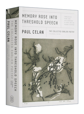 精装 英文原版 Memory Rose Into Threshold Speech The Collected Earlier Poet 保罗 策兰早年诗选 英文版 进口英语原版书籍
