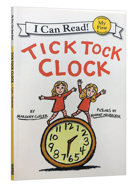 英文原版绘本 Tick Tock Clock 滴答滴答的小闹钟 My First I Can Read系列 英文版儿童图书