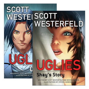英文原版 Uglies 丑八怪系列2册 青少年奇幻漫画小说 Scott Westerfeld 英文版 进口英语原版书籍