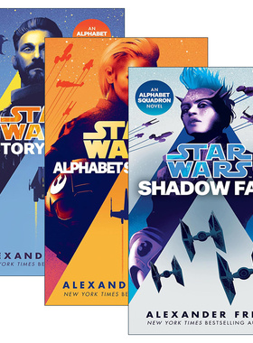 英文原版 Star Wars Alphabet Squadron星球大战 字母表中队系列 套装3册 科幻小说 英文版 进口英语原版书籍
