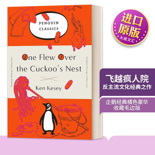 英文版 Flew Cuckoo the 英文原版 Nest 毛边书 进口英语原版 橘色收藏版 Over 企鹅经典 飞越疯人院 英语小说 书籍 One