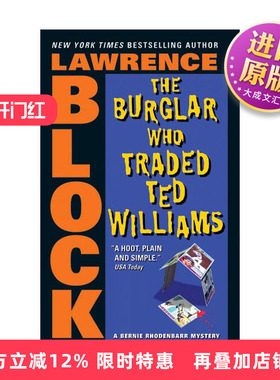 英文原版 The Burglar Who Traded Ted Williams 把泰德威廉斯交易掉的贼 雅贼柏尼系列 英文版 进口英语原版书籍
