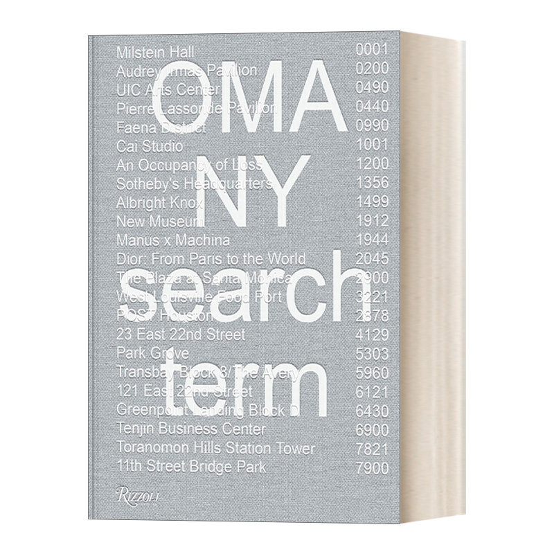 英文原版 OMA NY Search Term 大都会建筑事务所 纽约 检索词 建筑设计艺术图册 Shohei Shigematsu 英文版 进口英语原版书籍