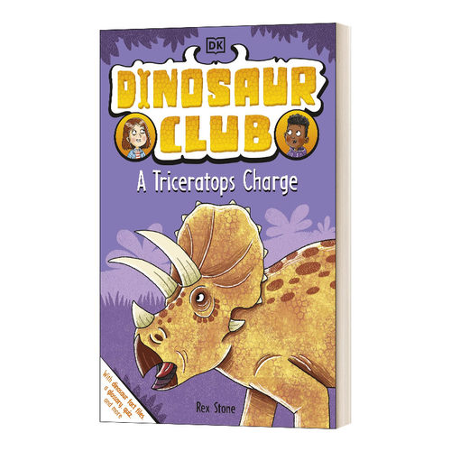 英文原版 Dinosaur Club A Triceratops Charge 恐龙俱乐部 三角龙 英文版 进口英语原版书籍儿童图书