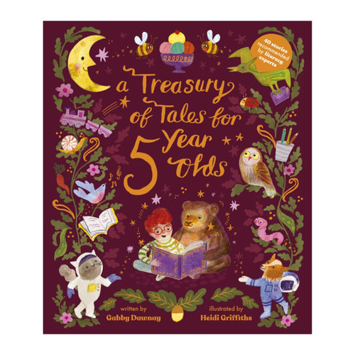 英文原版 A Treasury of Tales for Five-Year-Olds 5岁孩童故事宝库 40个专家推荐的故事 精装 英文版 进口英语原版书籍