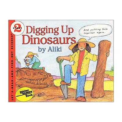 英文原版 Let's Read and Find Out 2 Digging Up Dinosaurs 自然科学启蒙阅读与发现2级 寻找恐龙化石 英文版 进口英语原版书籍
