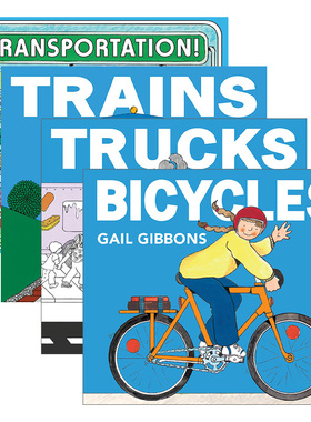英文原版 交通工具系列4册套装 Gail Gibbons 盖尔吉本斯少儿百科系列 自行车/火车/卡车/运输 英文版 进口英语原版书籍
