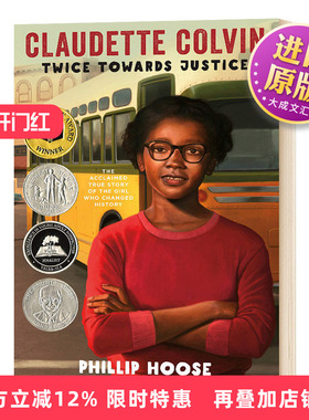 克劳戴特科尔文 英文原版 Claudette Colvin 两次直面司法 英文版 进口英语书籍儿童图书