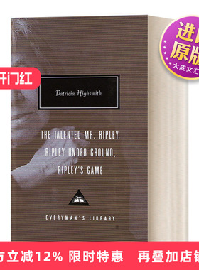 英文原版 The Talented Mr. Ripley  Ripley Under Ground  Ripley's Game 天才雷普利 冒牌人生 人人图书馆当代经典系列 进口书
