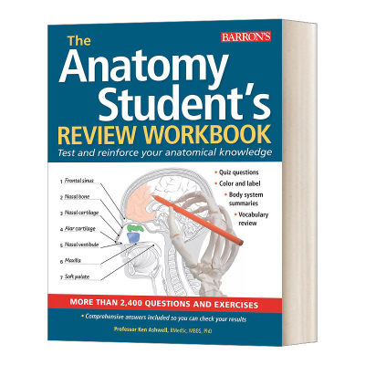 英文原版 Anatomy Student's Review Workbook 卡普兰解剖学学生复习手册 英文版 进口英语原版书籍