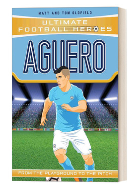 英文原版 Aguero Ultimate Football Heroes 超级足球明星人物传记 阿奎罗 章节书 青少年课外读物 英文版 进口英语原版书籍