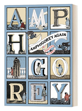 英文原版 Amphigorey Again 无聊的幽默4 黑色幽默大师爱德华 戈里漫画经典Edward Gorey 英文版 进口英语原版书籍