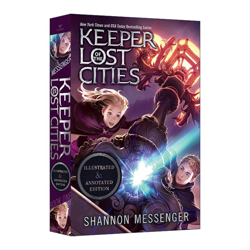 英文原版 Keeper of the Lost Cities 失落城市的守护者 配图注释版 英文版 进口英语原版书籍