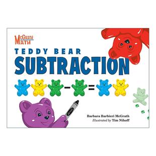 Barbieri 书籍 Subtraction 泰迪熊减法 儿童数学启蒙认知绘本 Math Bear McGrath 进口英语原版 英文原版 Barbara Teddy