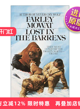 英文原版 Lost in the Barrens 迷失在荒芜之地 青少年冒险小说 鲸之殇作者法利·莫厄特 英文版 进口英语原版书籍