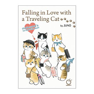 英文原版 Falling In Love With A Traveling Cat 爱上一只旅行猫  Mofusand绘本 英文版 进口英语原版书籍