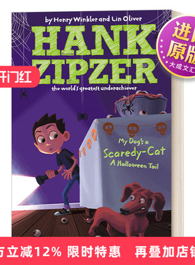 英文原版 Hank Zipzer 10 汉克历险记10 我的狗狗是个胆小鬼 青少年幽默搞笑校园成长章节小说 英文版 进口英语原版书籍