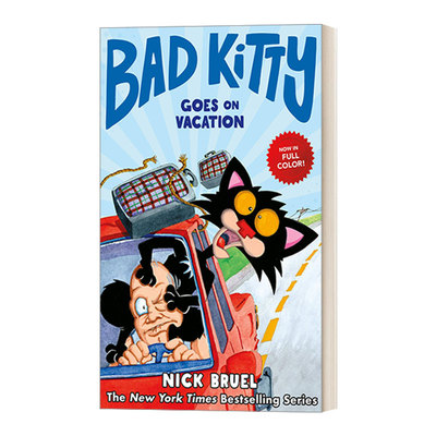英文原版 Bad Kitty Goes on Vacation 小坏猫去度假 精装全彩漫画小说 英文版 进口英语原版书籍