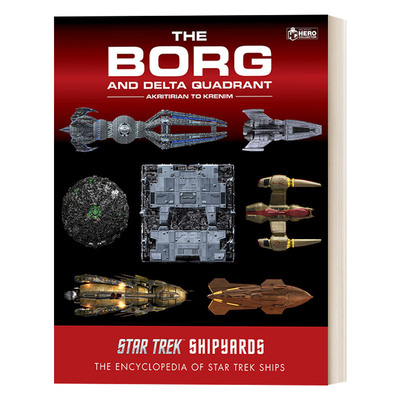 英文原版 Star Trek Shipyards 星际迷航造船厂 星舰图册 博格与δ象限 卷一 精装插图版画册 英文版 进口书